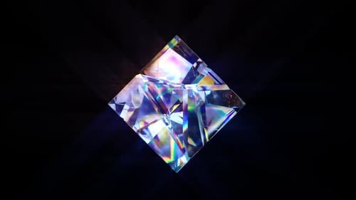 Schillernder Würfel zertrümmern