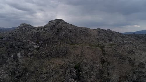 Scenic panorama from a high mountain edge.
