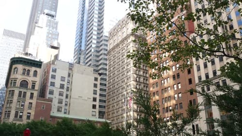 New York City Manhattan Downtown Financial District Architecture USA William Street Buildings in NYC