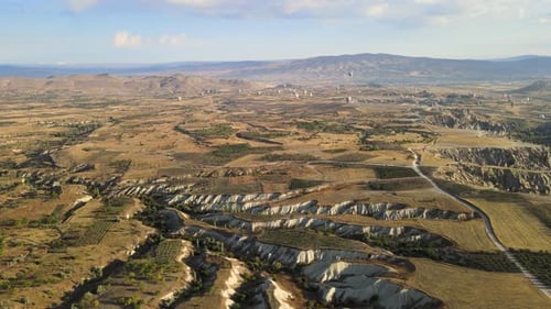 natural valley and hot balloons Cappadocia