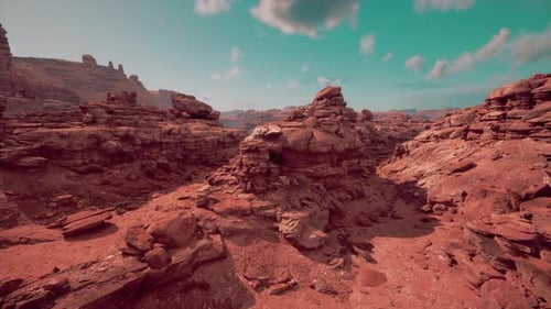 Panorama From Bottom of Grand Canyon