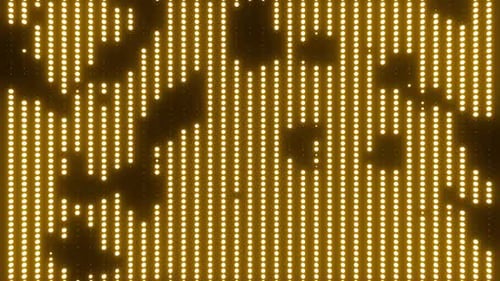 Background With Yellow Lamps For Show Or Scene Vj Loop