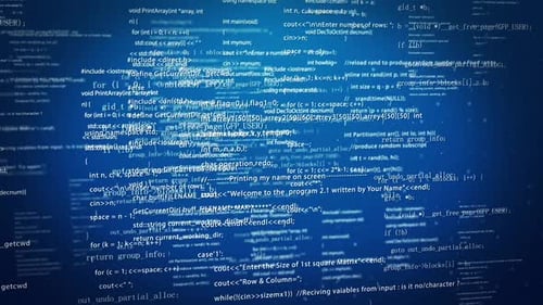 Hacker Code Network Programming Language Screen Scrolling Technology Background