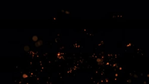 Embers Sparks Overlay For Compositing Loop