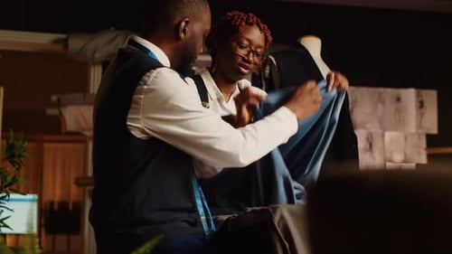 Designers Reviewing Material for Items