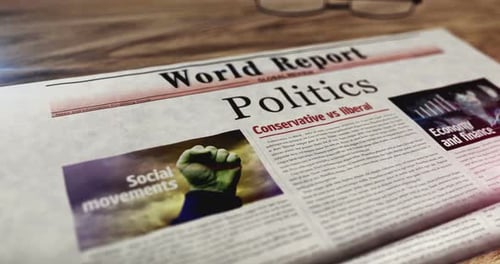 Animated Newspaper Global Report on Politics and Economy