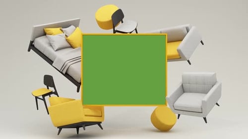 Modern Minimalist Furniture Arrangement