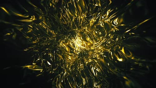 Oro brillante en la oscuridad