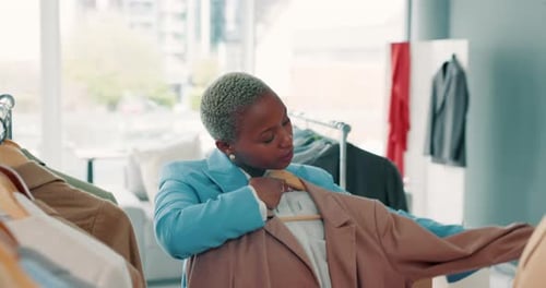 Tailor, fashion and designer talking, collaboration and innovation in a creative design studio