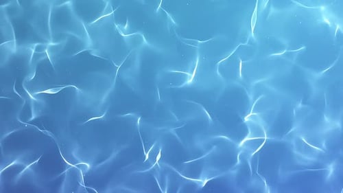 Seamlessly Looping Abstract Blue Water Surface Waves Background