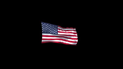 Flagge der Vereinigten Staaten mit Alpha-Kanal