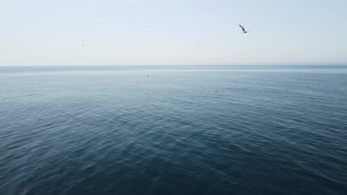 Abstrakter Luftbild, Meer, Sommer, Ozean, Sonnenuntergang, Naturhintergrund
