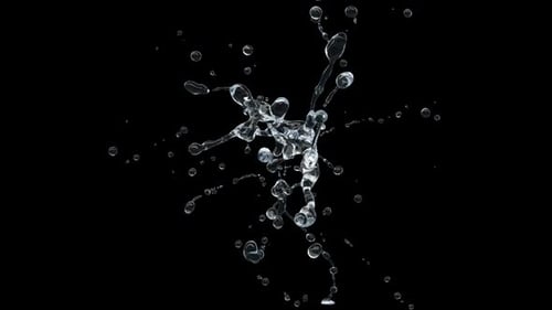 Dynamic Water Splash Fluid Element