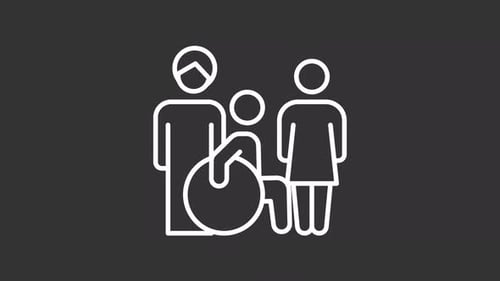 Animated Minimalist Diversity and Inclusion Line Icon