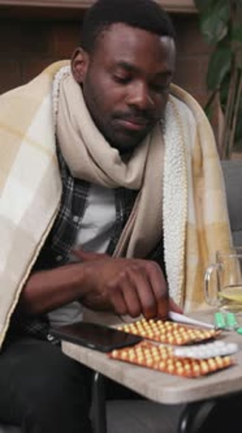 Indulging in a Beautifully Contemplative Moment at Home All Wrapped Up in a Cozy Soft Blanket
