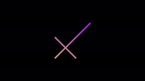 Gradient Line Cross Reveal Animation