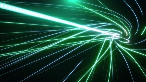 Green Abstract Light Stream Background Loop