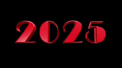 2025 3d Text Animation Loop