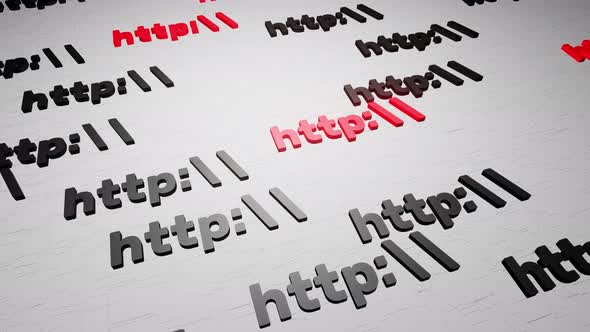 Http symbol sign on white background 3d render. Hypertext transfer ...