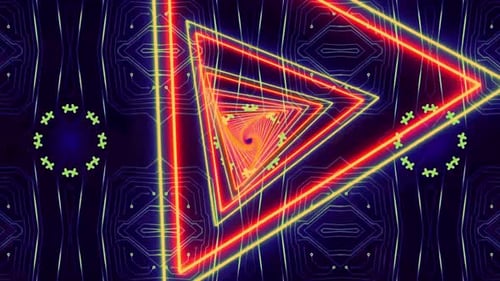 Neon Vortex Tunnel Animation