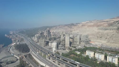 Aerial Cement Factory