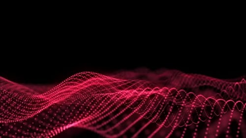 Red Wave Background