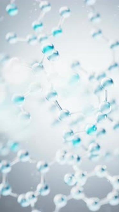 Abstract Molecular Structure Animation Loop