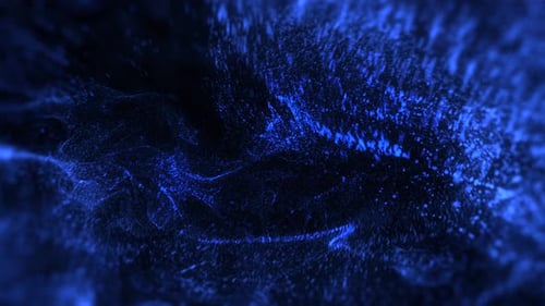 Animated particles exploding in the center of the screen.