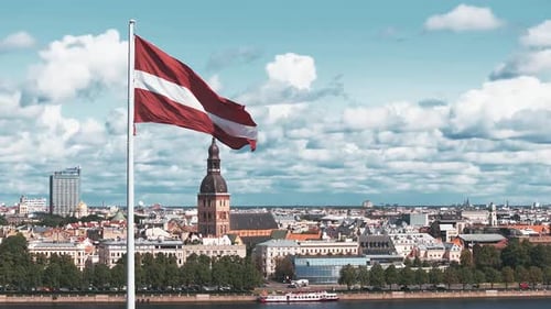 Patriotic Video Riga Aerial View