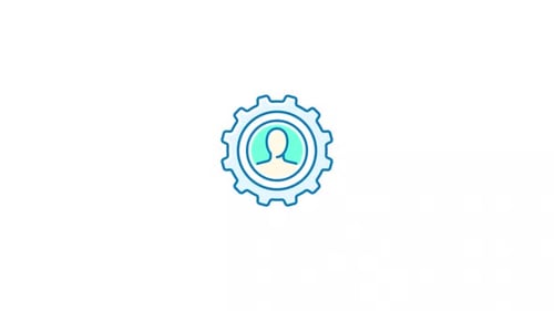 User Profile Settings Gear Icon Animation