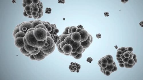 zoom in view of pathogenic microorganisms and viruses