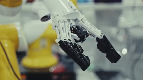 Robotic Arm and Gripper Technology Close Up