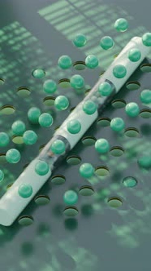 Jumping Marbles Loop 3D Animation