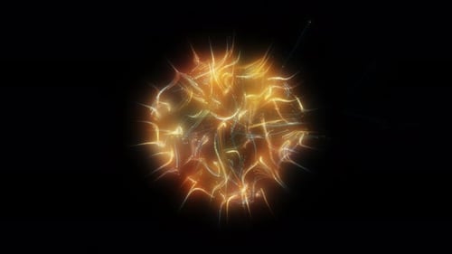 Glowing Spherical Light Trails Seamless Loop