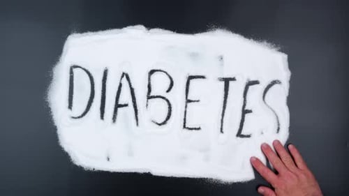 Sugar Hand Writes Diabetes Warning
