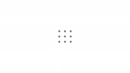 Animation mit Punkten, die in einem Quadrat angeordnet sind, laden