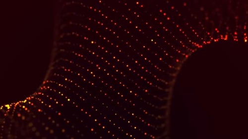 Dynamic Abstract Particle Wave Loop Background Animation