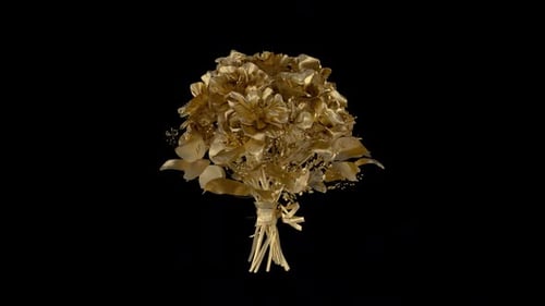 Abstract Golden Flowers Alpha Loop