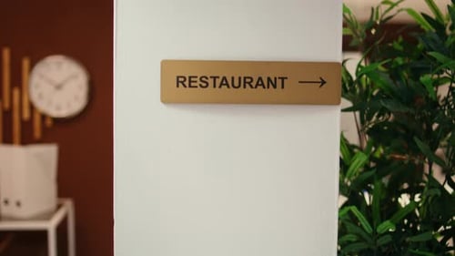 Close Up Shot of Hotel Facilities Signs
