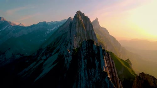 Schaeffler Altenalptuerme Mountain Ridge Swiss Alpstein Appenzell Innerrhoden Switzerland