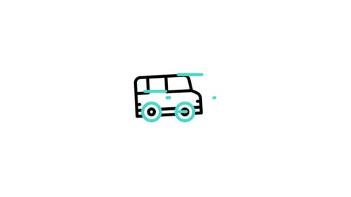 Animiertes Minicar-Symbol