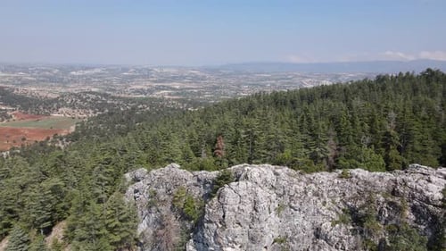 Berggipfel über dem Kopf