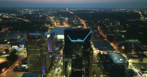 Urban Landscape of Downtown District of Lexington in Kentucky State USA American City Skyline with