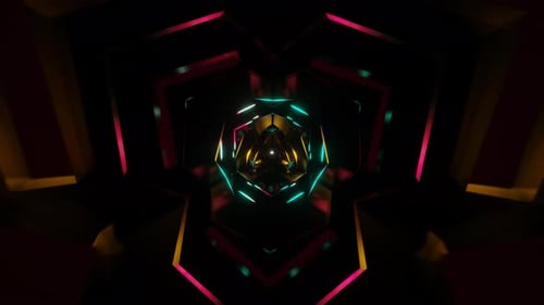 Energetic Visuals of a Mesmerizing and Colorful Pulsating Seamless Loop Background Invoking a