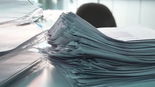 Some Papers in the Office on a Desk