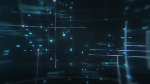 Digital Glitch Data Background Loop Animation