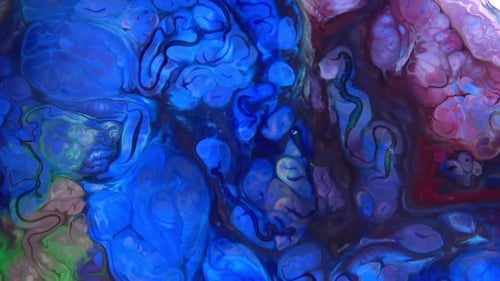 Abstract Colorful Ink Movements Spreads On Water Texture 205