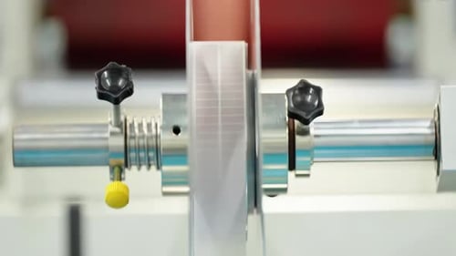Closeup factory Environment assembling electronic components on automated high-tech production line