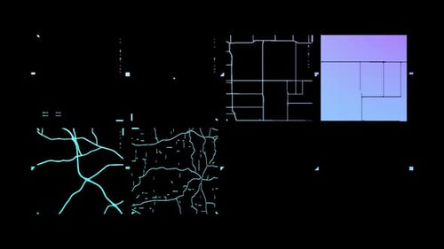 Collection de radars : chargement de l'animation de l'élément graphique recherché avec plusieurs grilles cartographiques