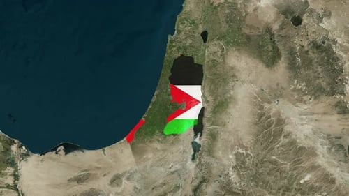 Palestine Borderline Beauty: Coleção de ações de mapas do país - ângulos amplos para ampliações
